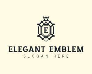 High End Hotel Shield logo design