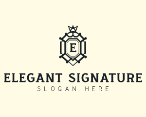 High End Hotel Shield logo design