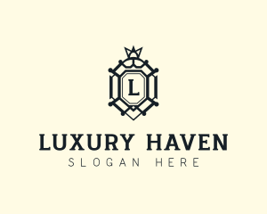 High End Hotel Shield logo design