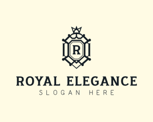 High End Hotel Shield logo design