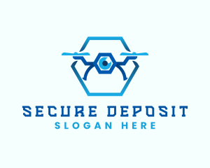 Drone Security Surveillance logo design