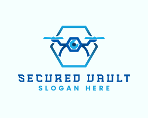 Drone Security Surveillance logo design