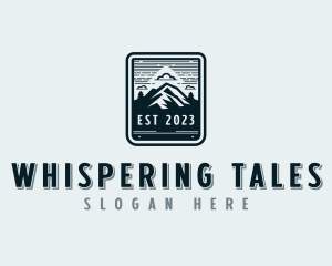 Trekking Adventure Mountain Logo