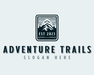 Trekking Adventure Mountain logo design