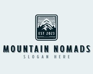 Trekking Adventure Mountain logo design