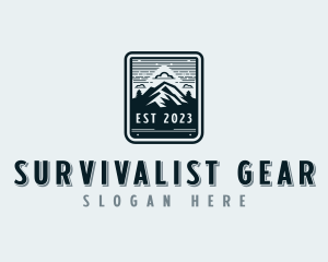 Trekking Adventure Mountain logo design