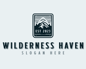 Trekking Adventure Mountain logo design