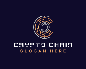 Crypto Currency Technology logo design