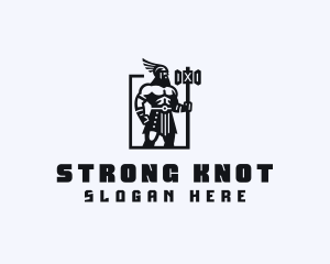 Strong Barbarian Titan logo design