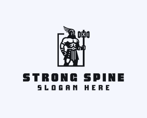 Strong Barbarian Titan logo design