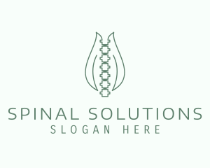 Spine Tulip Massager logo design