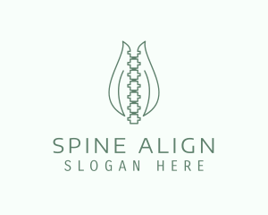 Spine Tulip Massager logo design