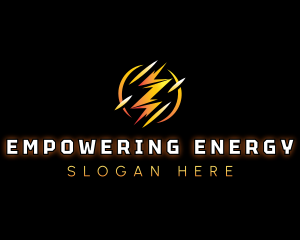 Lightning Bolt Power logo design