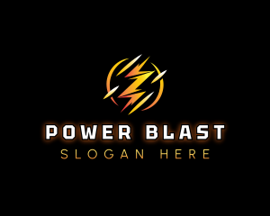 Lightning Bolt Power logo design