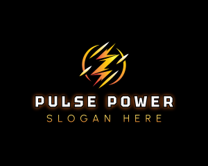 Lightning Bolt Power logo design