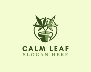 Organic Marijuana Plant logo