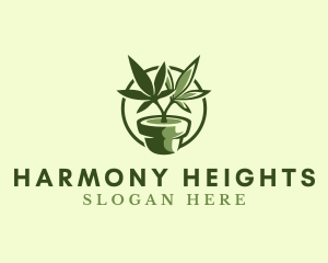 Organic Marijuana Plant logo