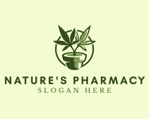 Organic Marijuana Plant logo