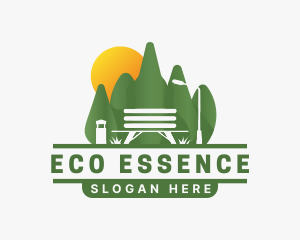 Eco Park Bench logo design