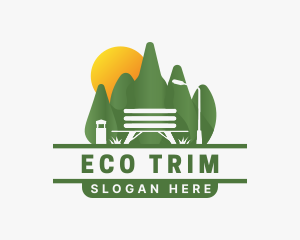 Eco Park Bench logo design