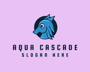 Marine Aquatic Seahorse logo design