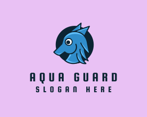 Marine Aquatic Seahorse logo design