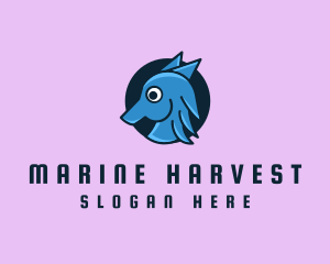 Marine Aquatic Seahorse logo design