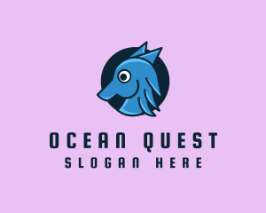 Marine Aquatic Seahorse logo