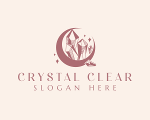 Crystal Gemstone Boutique logo design