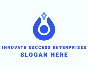 Water Droplet Leadership logo design