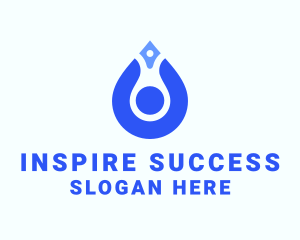 Water Droplet Leadership logo design