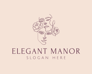 Elegant Flower Girls logo design