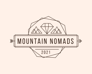 Diamond Mountain Arrow logo design