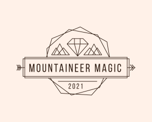 Diamond Mountain Arrow logo design