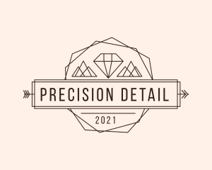 Diamond Mountain Arrow logo design