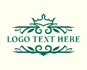 Premium Ornate Crown logo