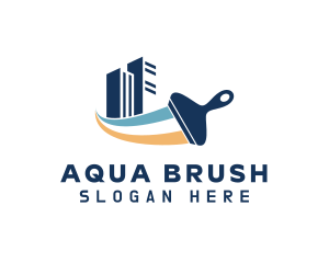 Building Paint Brush logo design