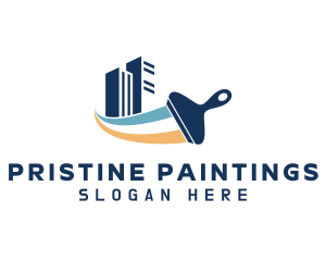 Building Paint Brush logo design