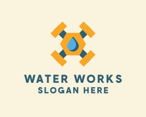 Water Drop Machine  logo design