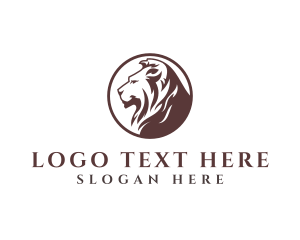 Luxury Wild Lion logo