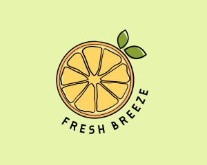 Fresh Orange Slice logo design