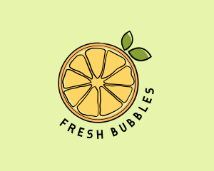 Fresh Orange Slice logo design