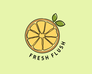 Fresh Orange Slice logo design