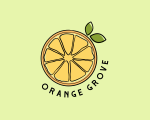 Fresh Orange Slice logo design