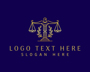 Elegant Legal Scales logo