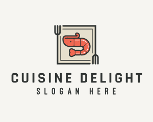 Shrimp Fork Kitchen logo design