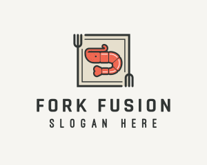 Shrimp Fork Kitchen logo design