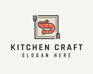 Shrimp Fork Kitchen logo design