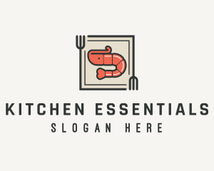 Shrimp Fork Kitchen logo design