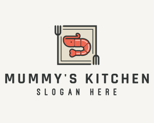 Shrimp Fork Kitchen logo design